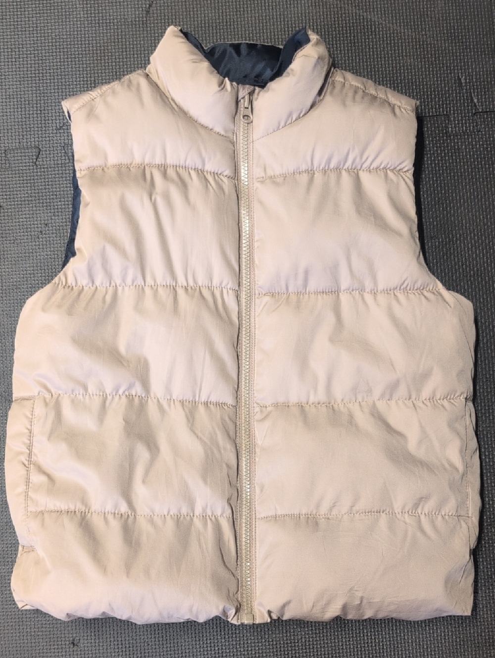 Old Navy Tan Quilted Puffer Vest